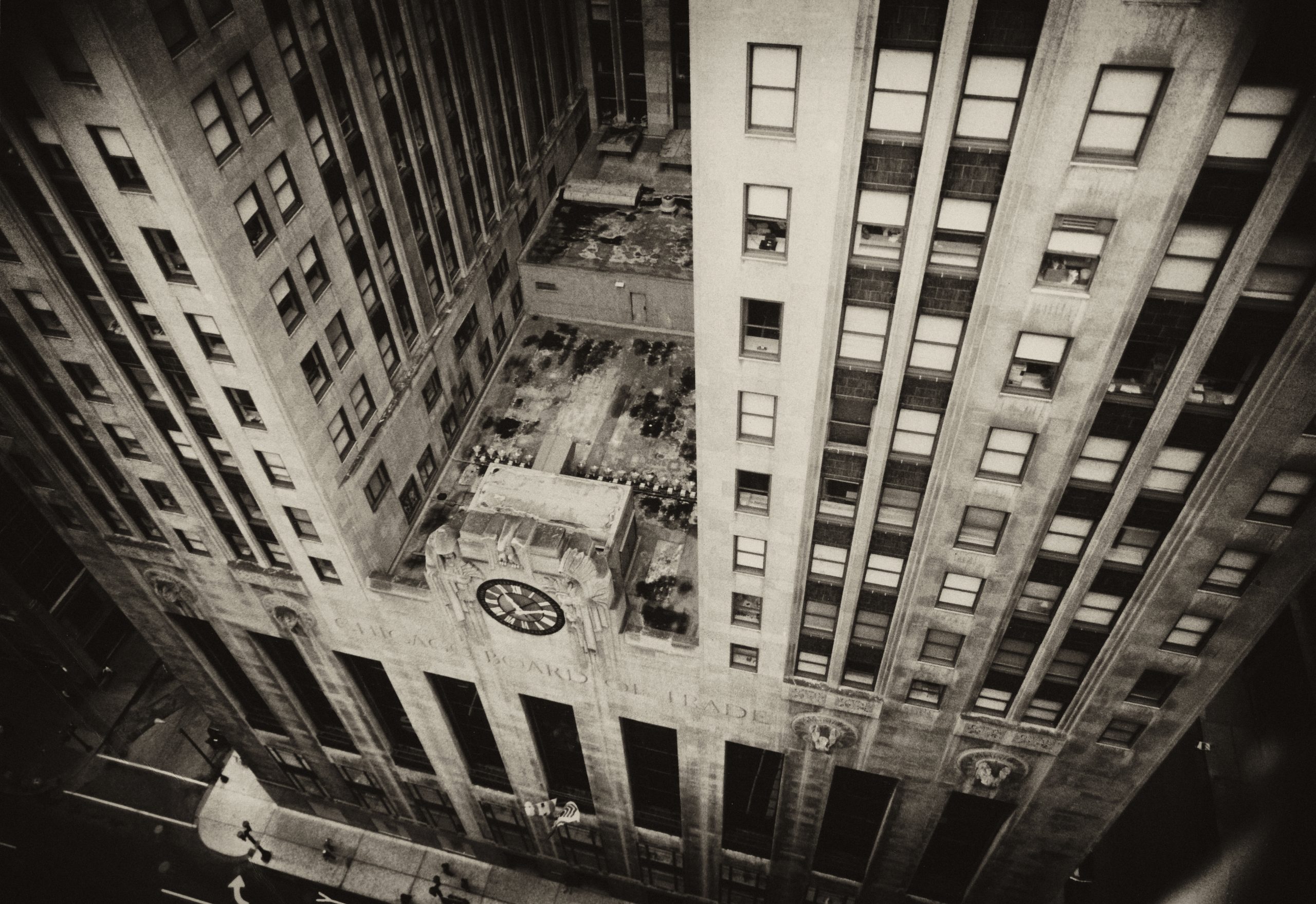 Above the Chicago Board of Trade