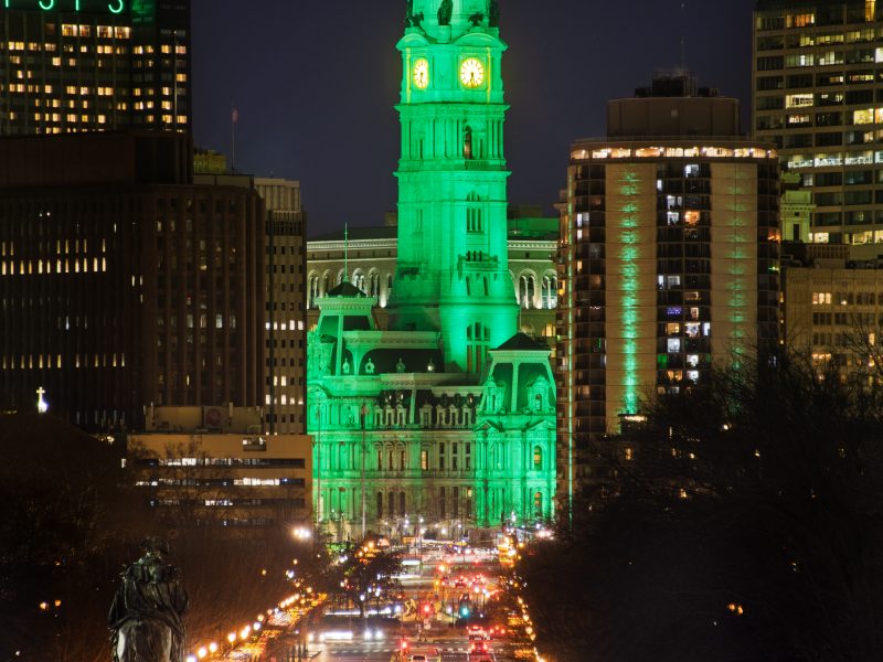 Philadelphia Super Bowl green