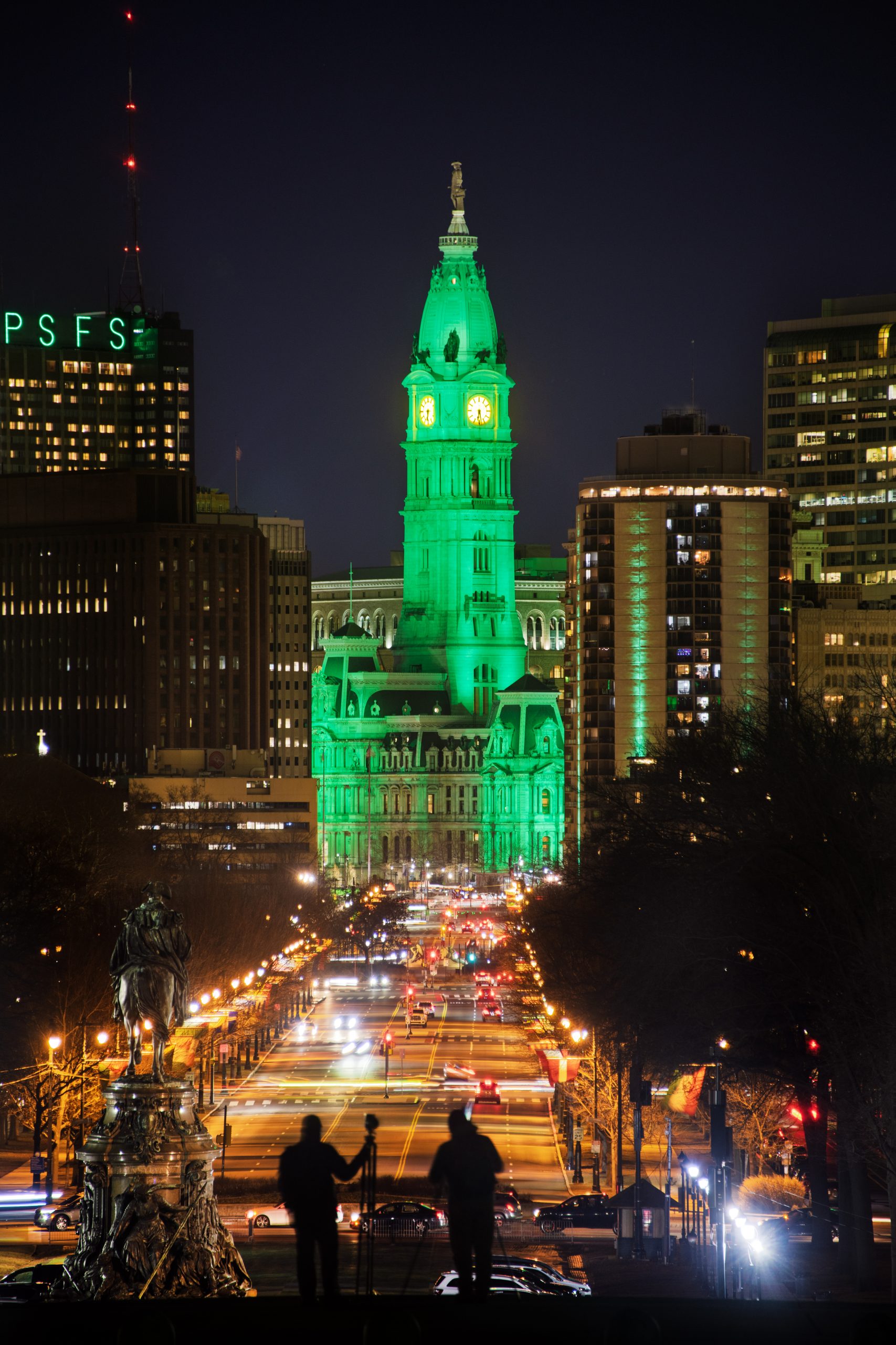 Philadelphia Super Bowl green