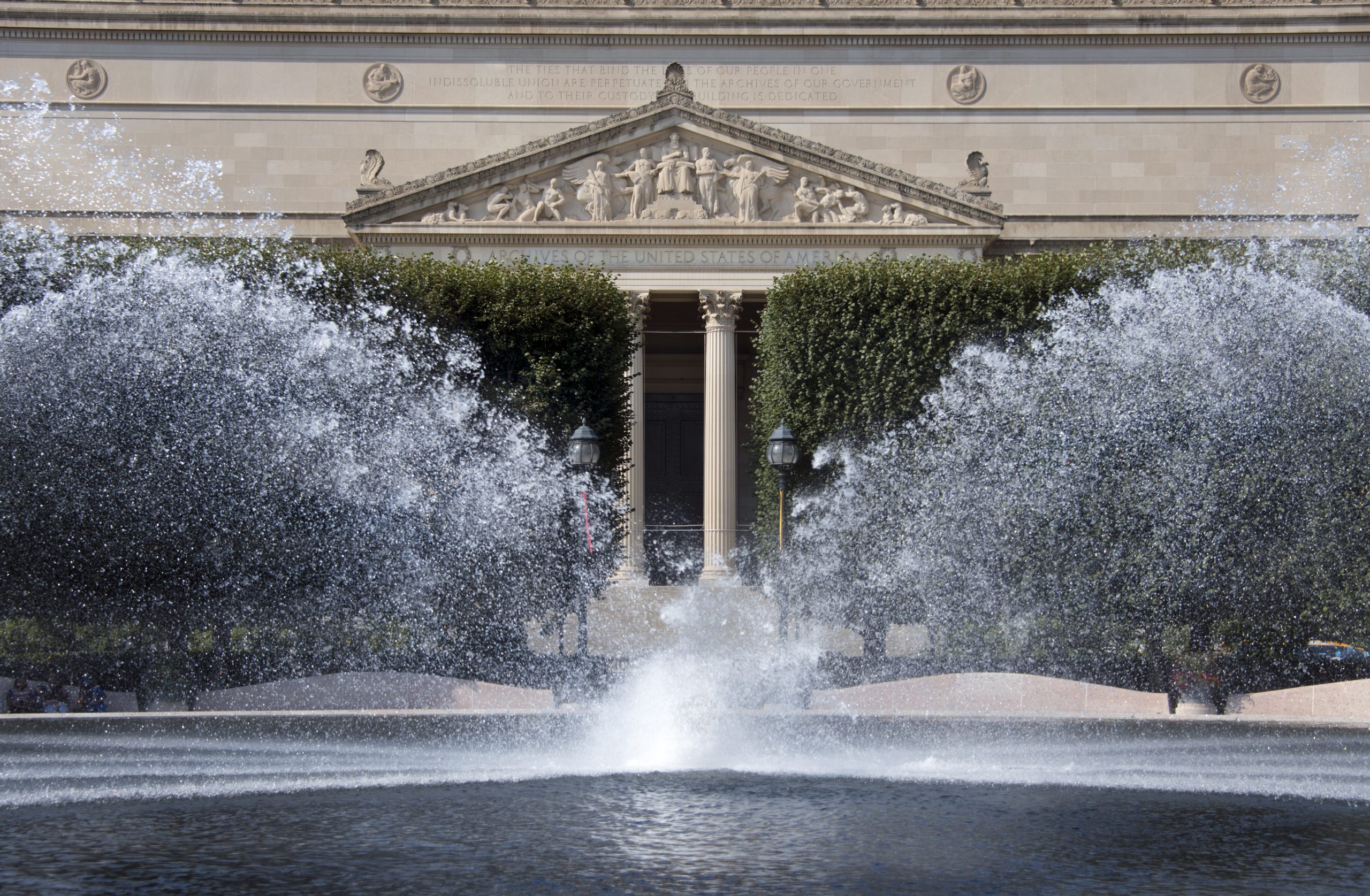 National Archives view from the NGA Sculpture Garden — image 1