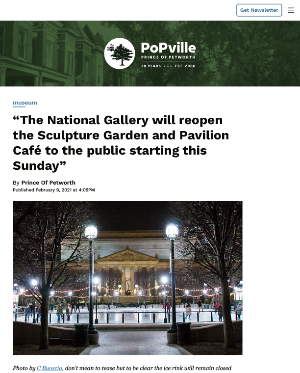 NGA Sculpture Garden Ice Rink — image 4